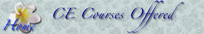 CE Courses Offered by Marian Joy Ring
